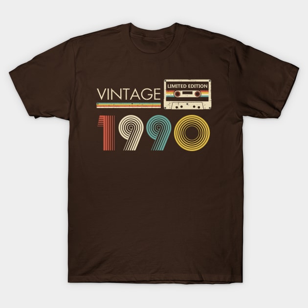 Vintage 1990 Limited Edition Cassette T-Shirt by louismcfarland